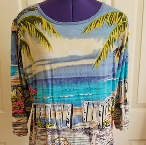 Beach scene top